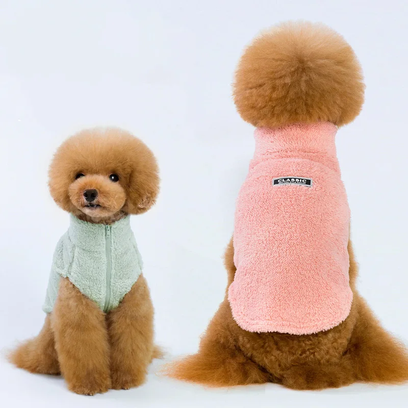 Autumn and Winter Double-Sided Velvet High Neck Pet Clothes /XXL Flannel and Cotton  Warm Apparel dog clothes Dog stuff Dog vest