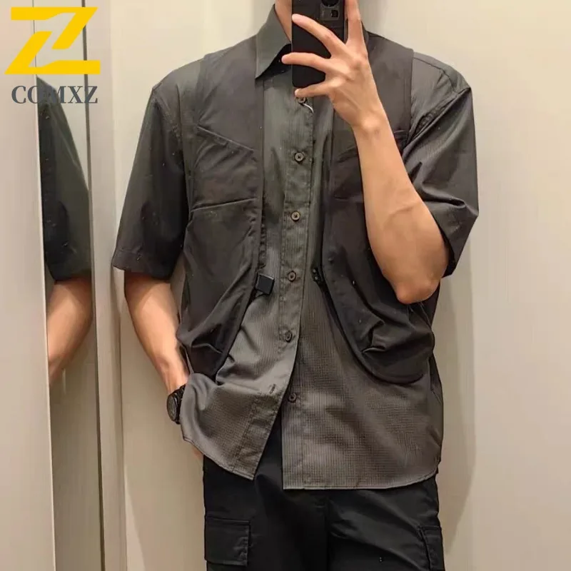 

Men Tactical Mesh Vest Summer Fishing Photog Sleeveless Multi-Pocket Outdoor Workwear Breathable Utility Waistcoat Hiking Gear