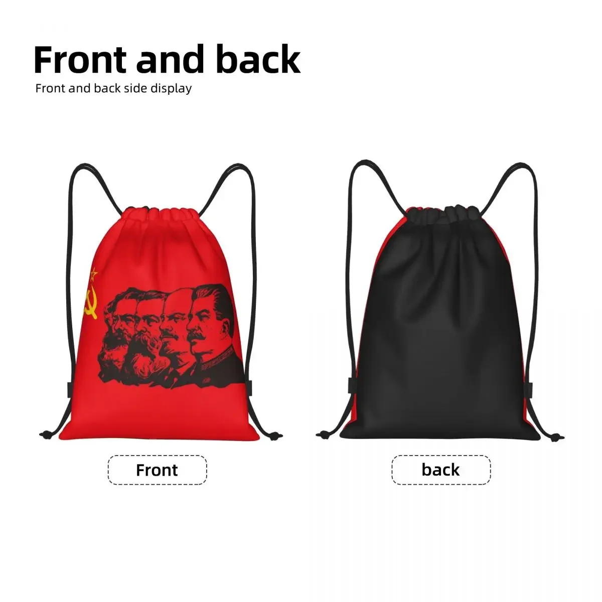 Mochila con cordón de la bandera comunista para hombres, bolsa de gimnasio deportiva para hombres, CCCP, URSS, entrenamiento del Halcón