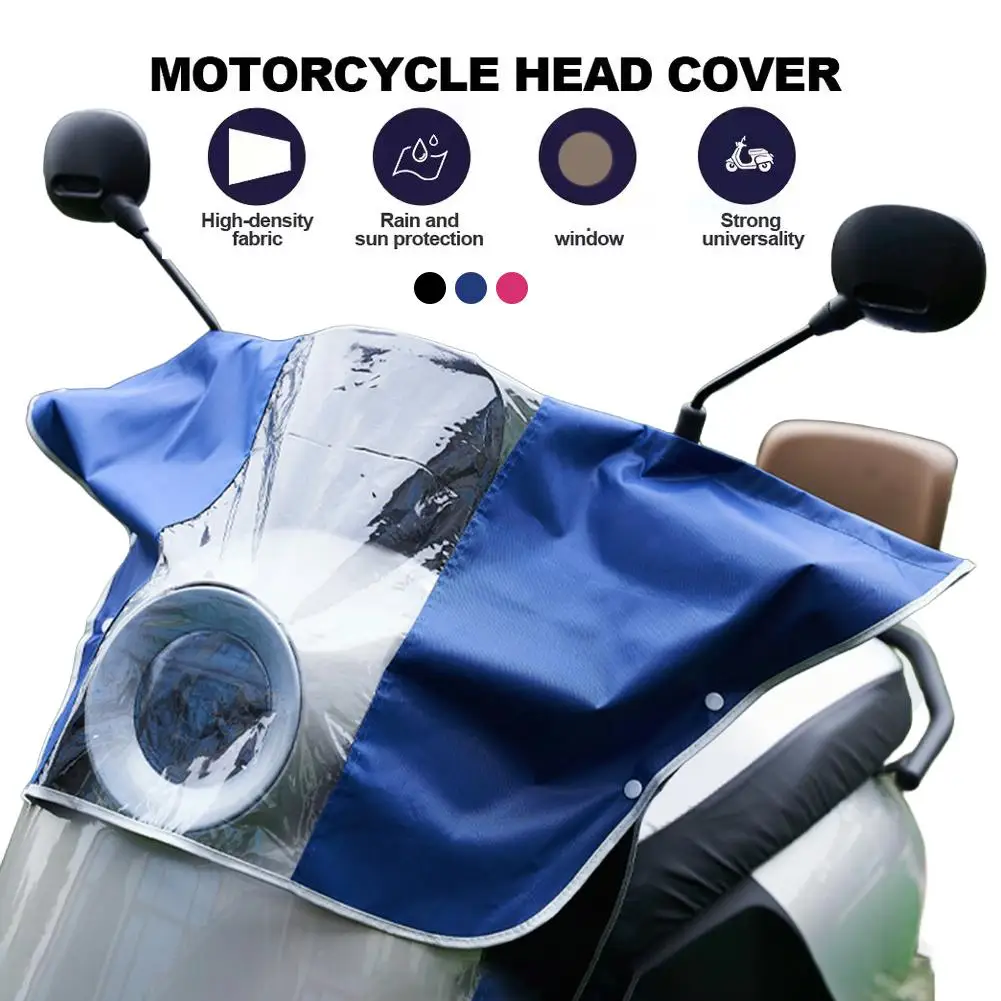 Cubierta Universal para lluvia para cabeza de vehículo eléctrico, mango de viento a prueba de polvo, cubierta para motocicleta, instrumento de Control Central, resistente al agua Pa J9K1