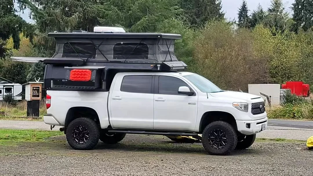 Lightweight Pop-Up Pickup Camper Canopy  with CE Certification, Durable Aluminum Frame for Overland Camping