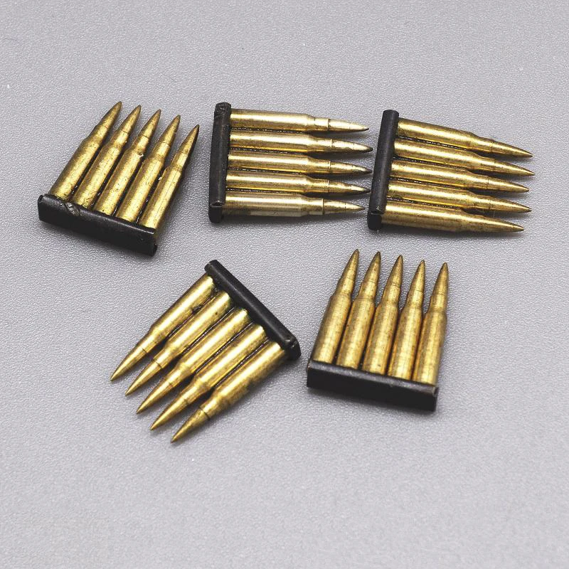 

Hot Sale 1/6 WWII Military Series Sniper Weapon Clips Bullet 5PCS/SET Mini Toys Model For Scene Component Collectable