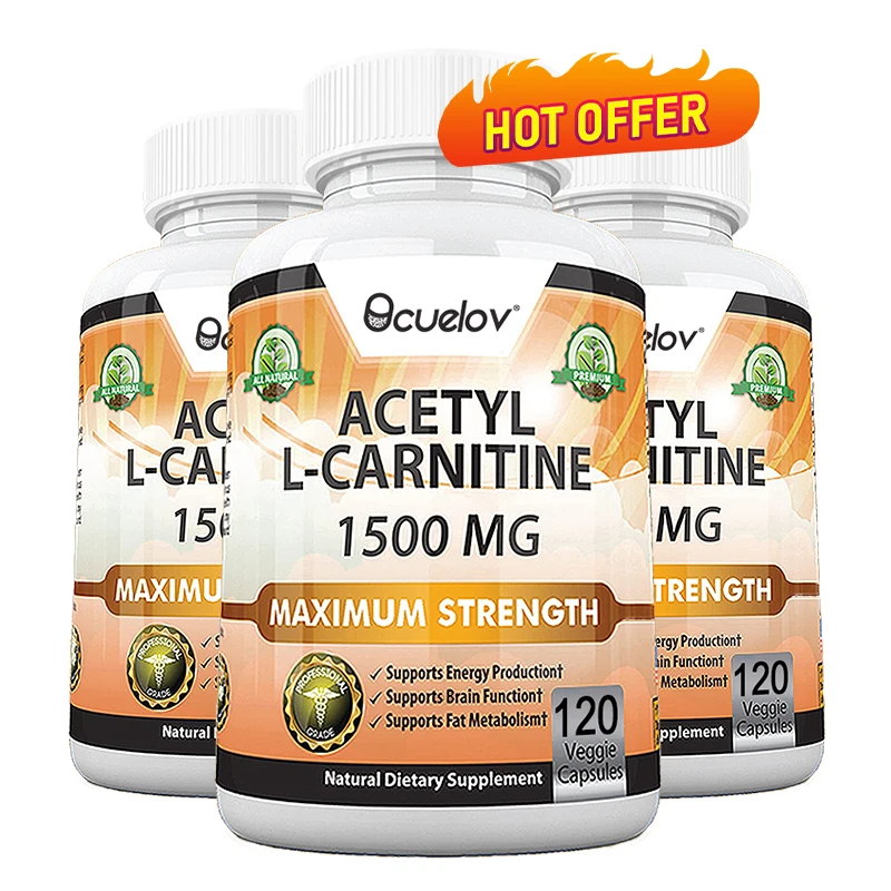 

Bcuelov Acetyl L-Carnitine - Supports Fat Burning, Energy Production, Memory/concentration