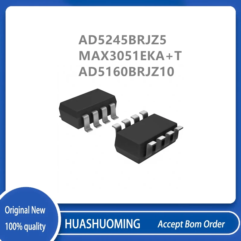 10Pcs/Lot AD5245BRJZ5 D0G MAX3051EKA+T MAX3051 AEKF AD5160BRJZ10 D09  SOT-23-8