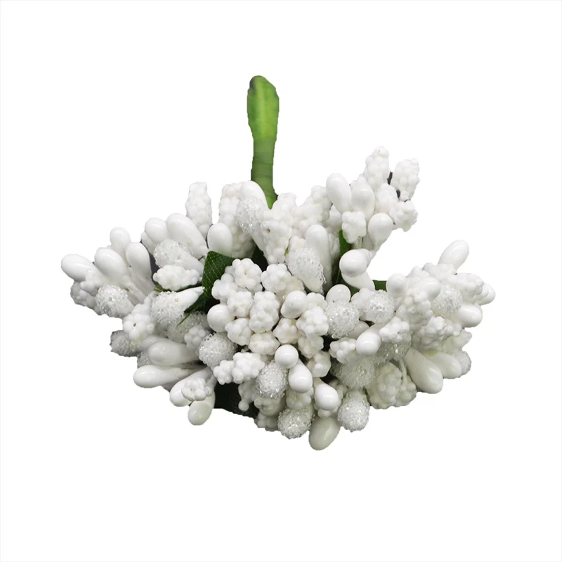 12/24/72/144Pcs Mini Artificial Stamen Bud Leaf Flower Bouquet For Wedding Christmas Party Decoration DIY Wreaths Fake Flowers