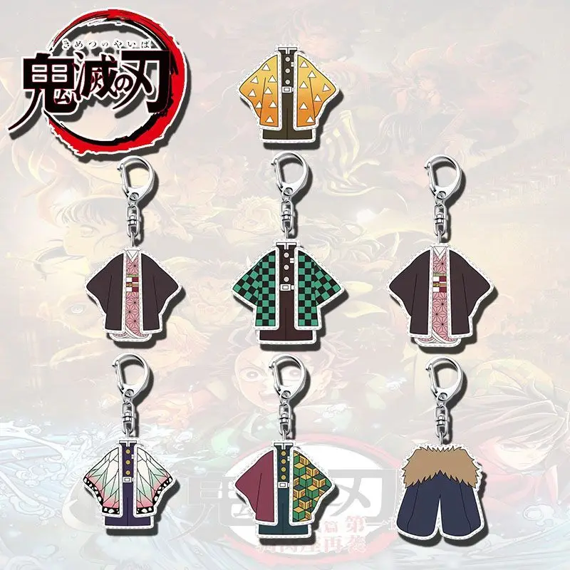 

Demon Slayer Acrylic Keychain Kamado Tanjirou Hashibira Inosuke Anime Peripheral Cute Creativity Exquisite Schoolbag Ornament