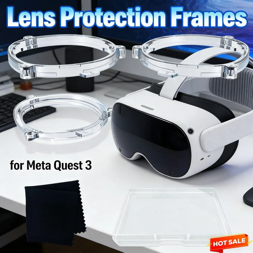 Magnetische Linsenschutzrahmen und Blaulichtfilter-Gläser VR-Linsenschutz Anti-Blaulicht-Brille für Meta/Oculus Quest 3