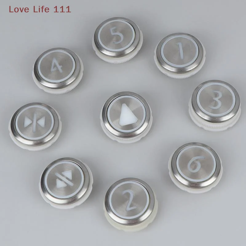 

New 1 PCS Elevator Buttons For Round Stainless Steel Elevator Buttons / Digital 1-6 Buttons / Up Buttons / On/Off Buttons
