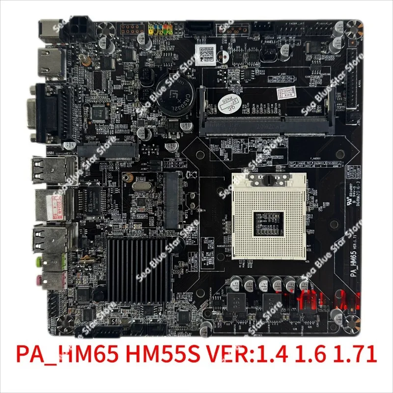 Mini main board PA_HM65 HM55S VER: 1.4 1.6 1.71 with HDMI VGA main board used disassembly board
