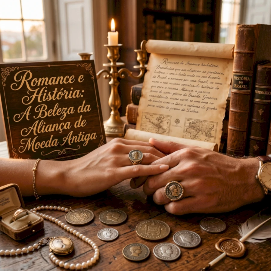 Romance e História: A Beleza da Aliança de Moeda Antiga