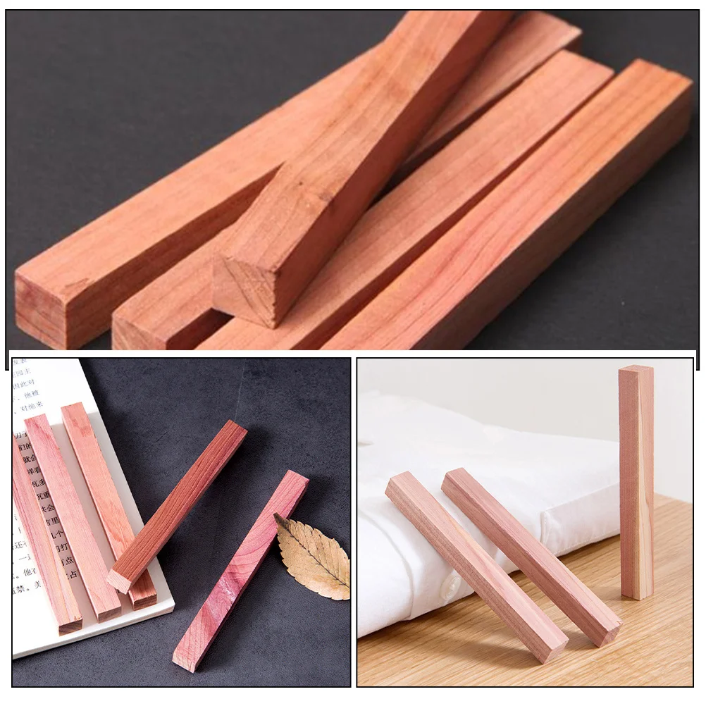 5 قطعة كتل خشب الأرز الطبيعي لخزانة ألواح التخزين درج المعطر كتلة الخشب المعطرة رائحة لسيارة خزانة الملابس #2