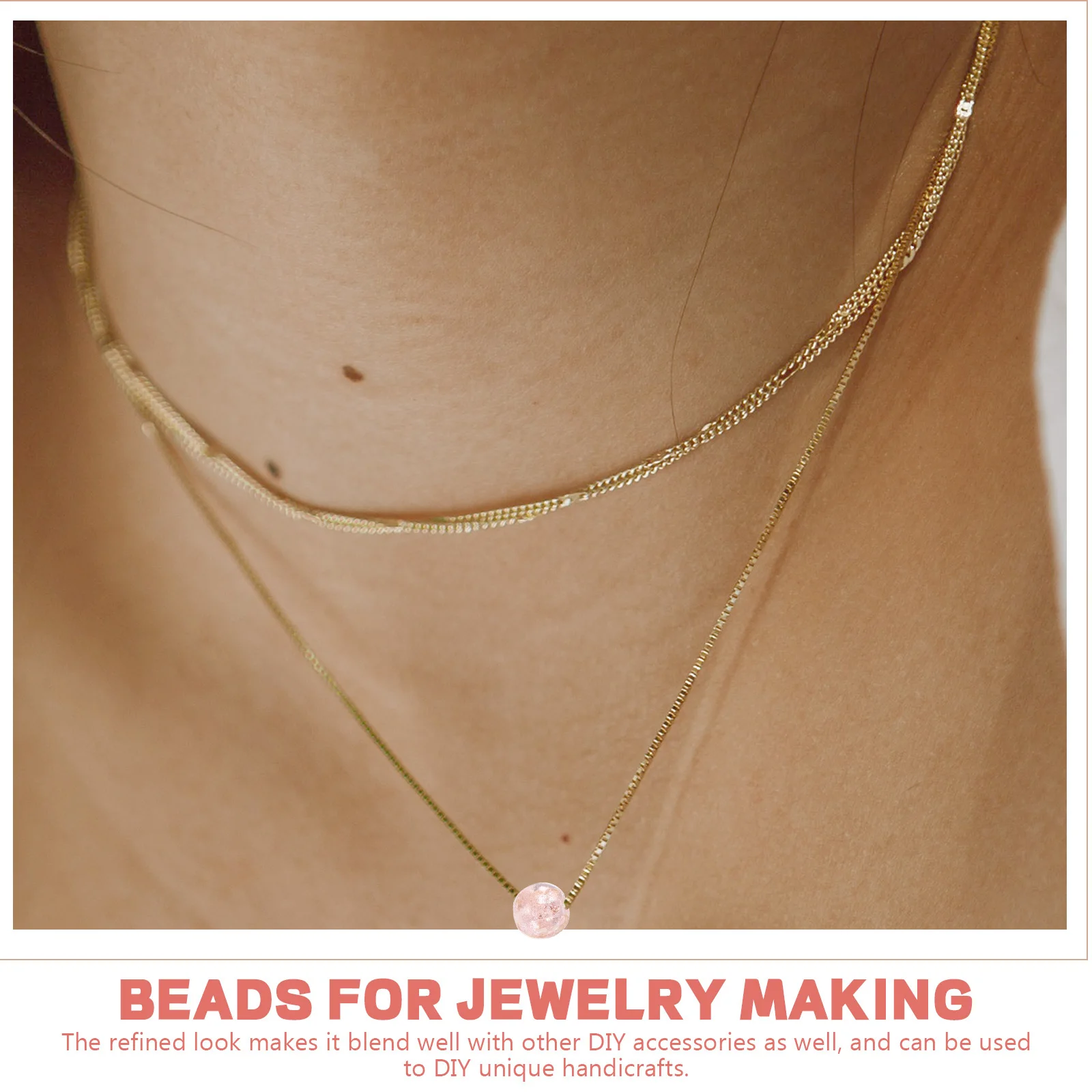 

60Pcs Night Light Glass Beads Durable Wear Resistant Easy Stringing Jewelry Bracelets Crafts Beads for Jewelry Making