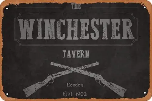 The Winchester Tavern (Shaun Of The Dead) Poster Metal Tin Sign Retro Wall Decor