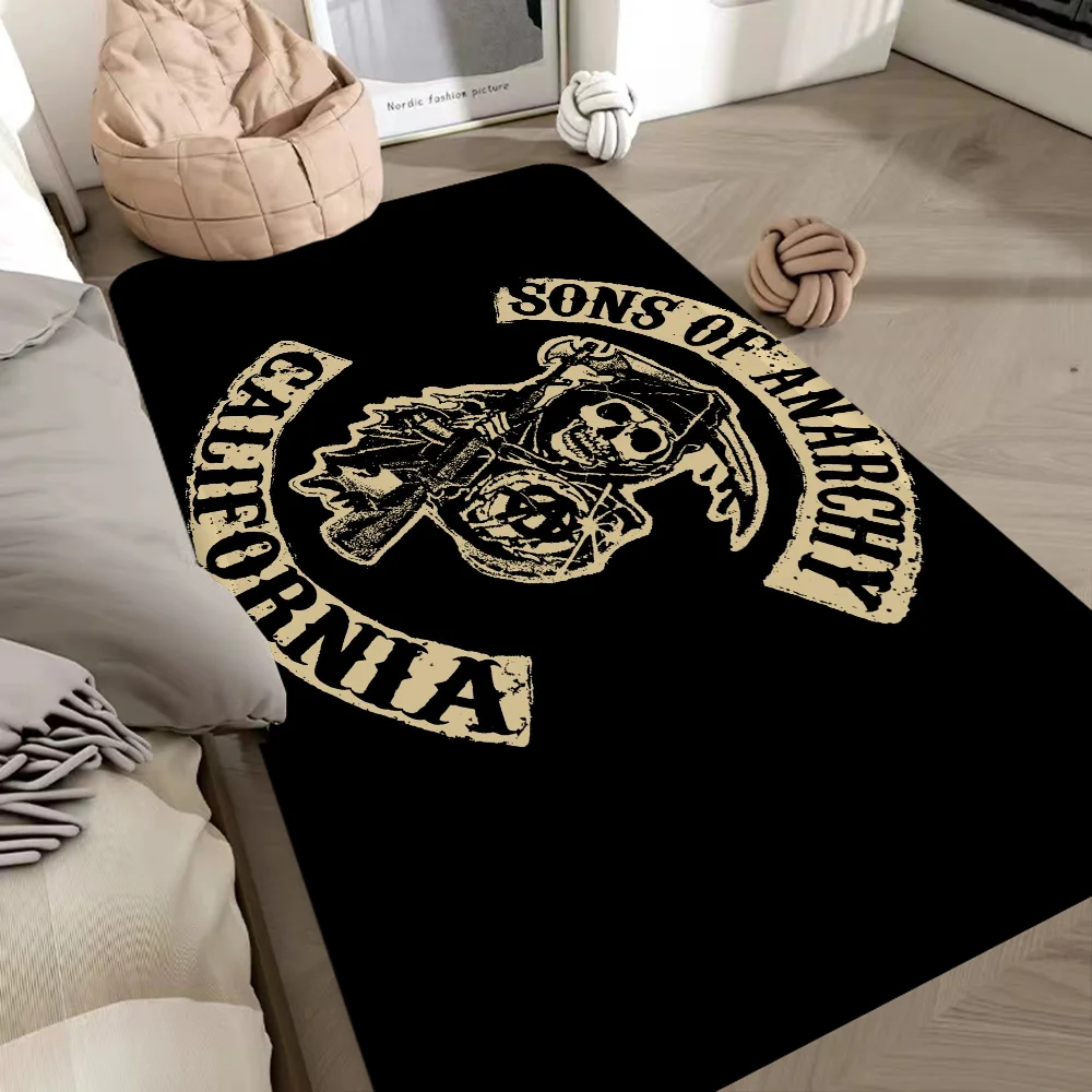 Son Of Anarchy American Crime Tv Floor Mat INS Style Soft Bedroom Floor House Laundry Room Mat Anti-skid Household Carpets