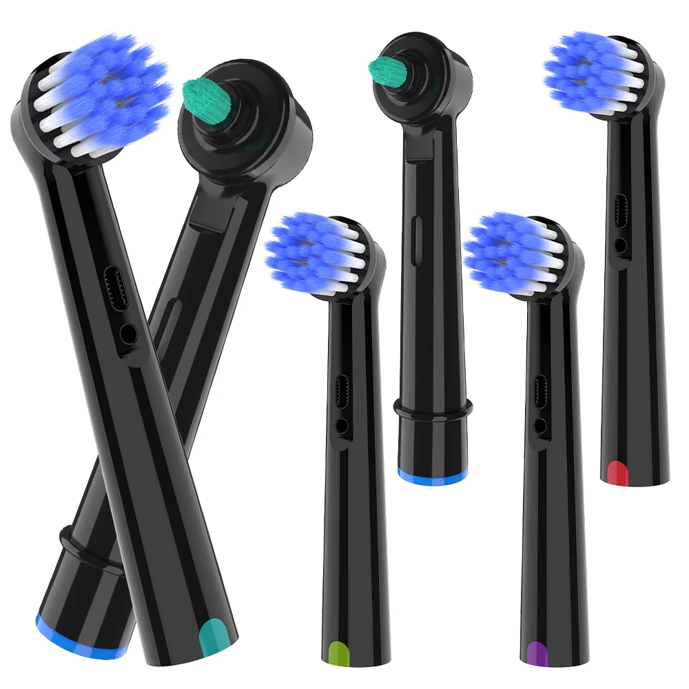 4 Ultra Soft Replacement Brush Heads & 2 Interdental Toothbrush Head Compatible with Oral B Electric Toothbrush, for Pro 100/500