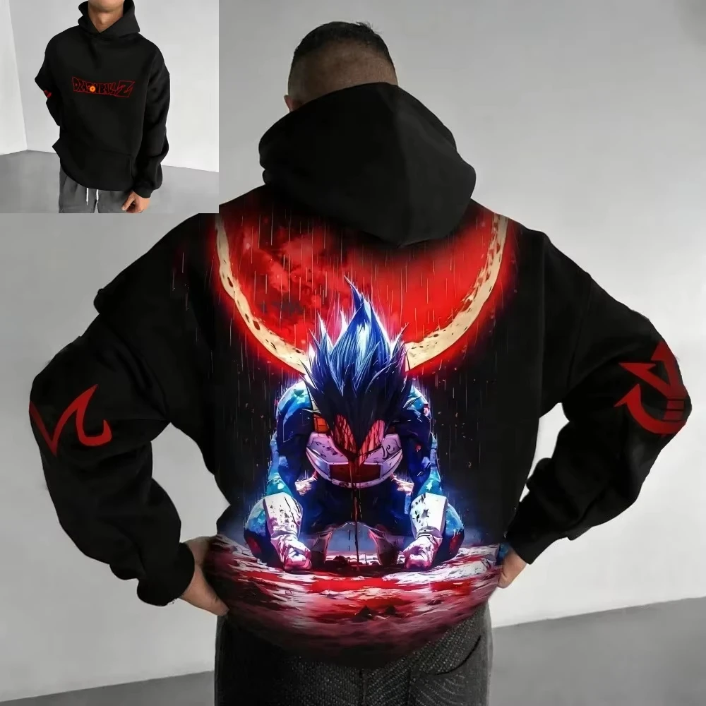 2026 New Hot Autumn_winter 2026 DRAGON BALL Men's Hoodie Sweatshirt Vegeta Spring Boys Trend Long-sleeved Parent-child Outfit