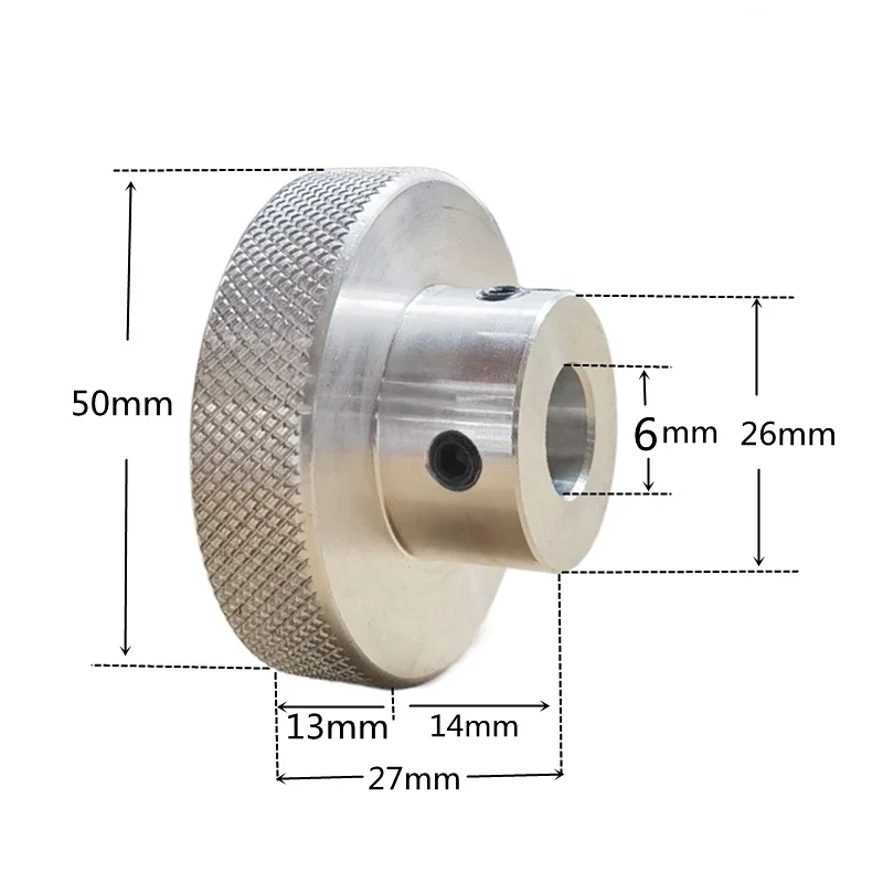 CNC Precision Machining 6mm 8mm 10mm 12mm Handle Valve Sliding Table Screw Rod round Light Hole Jackscrew Knob Hand Wheel Plate