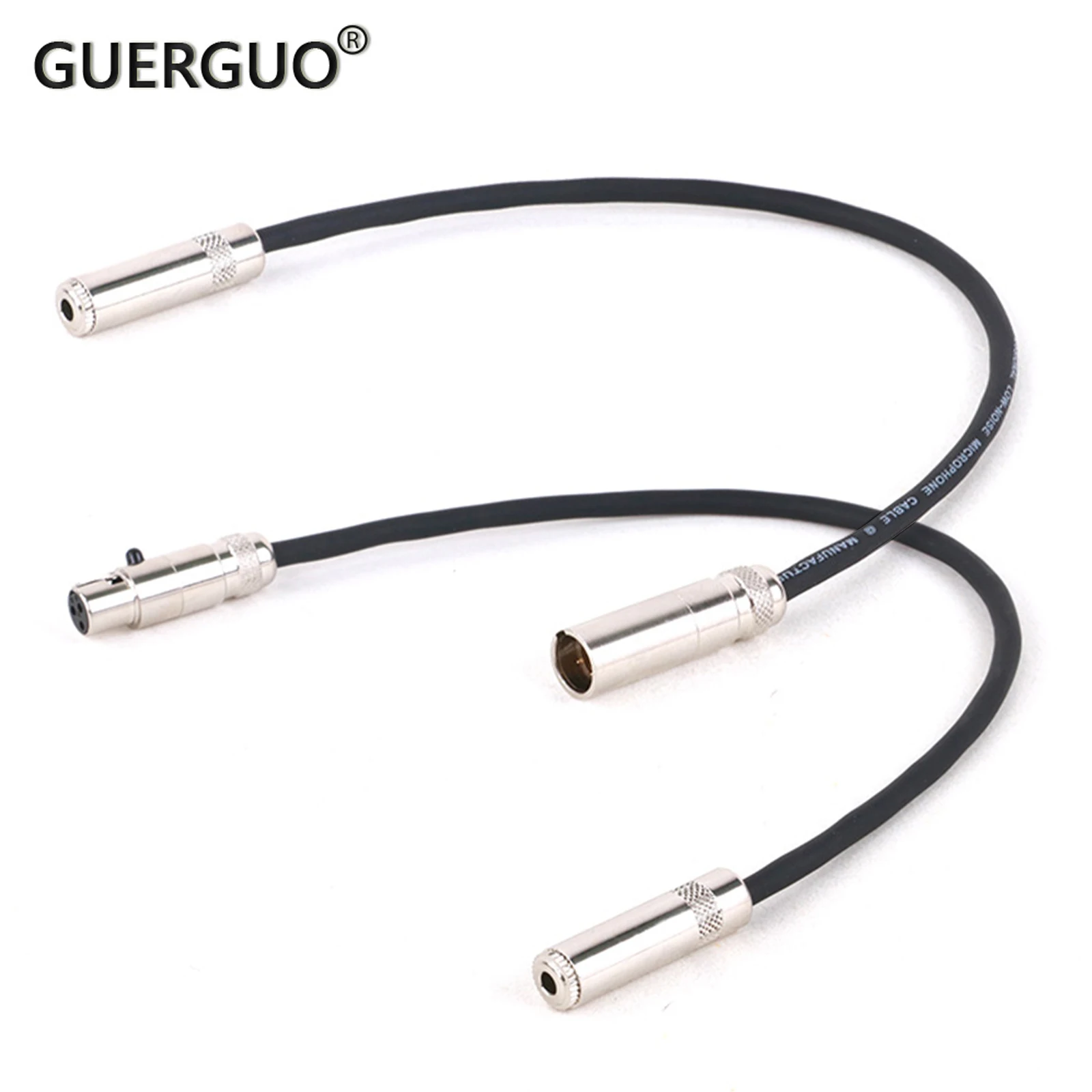 

3-Pin Mini XLR to 3.5mm Stereo Female Mini Jack Audio 1/8" TRS Female to Mini XLR Male/Female Adapter Cable for Camera Headphone