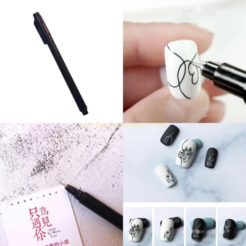 

D46E Watercolor Marker Premium Acrylic Paint Pen Fine Tip Pen For Rock Painting Craft