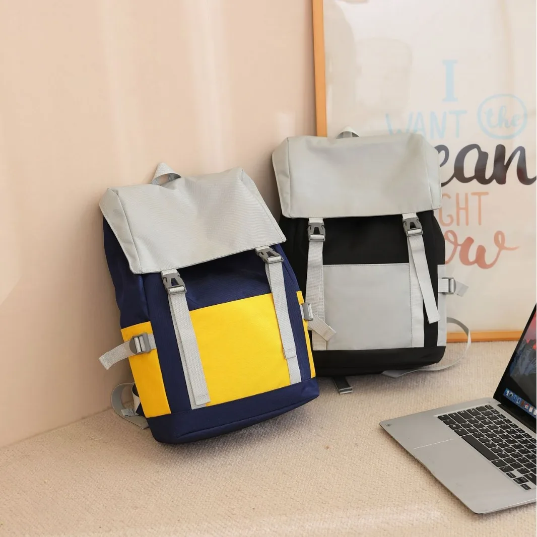 Large Capacity Casual Oxford Cloth Backpack for Men and Women, Travel Backpack, Fashionable and Simple Student School Backpack