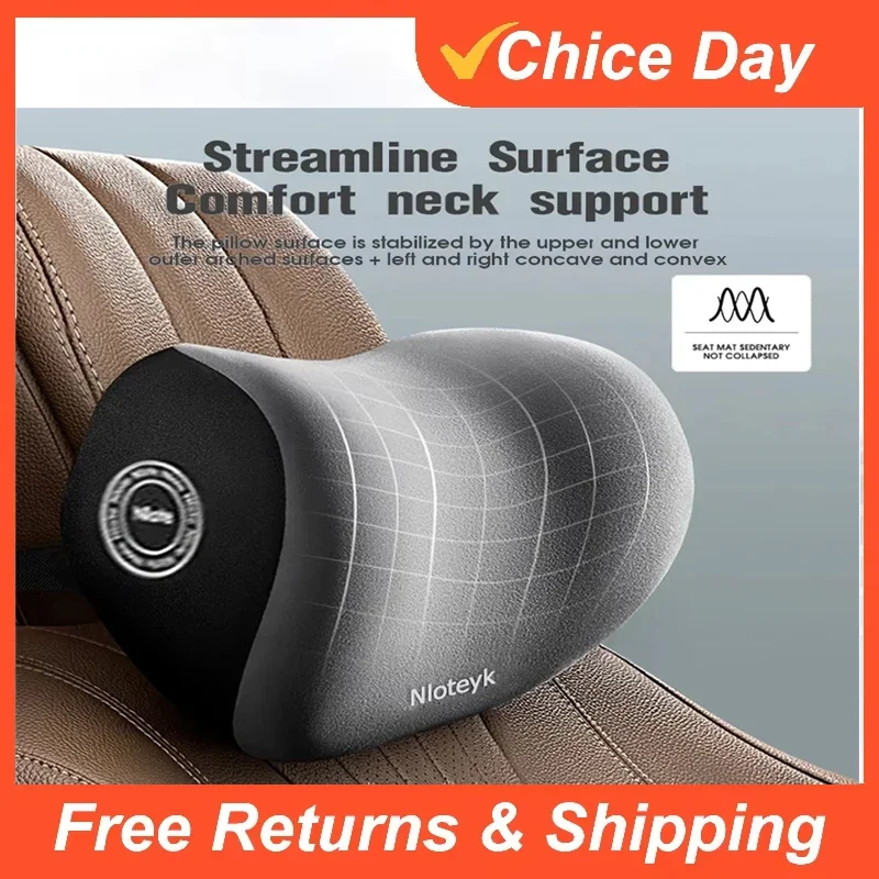 Car Pillows Memory Foam Auto Seat Headrest Pillow Soft Wais…