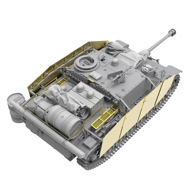 테두리 모델 BT-020 조립 탱크 모델 키트, 1/35 STUG III Ausf.G, 나중 단계 전체 내부 구조 제공