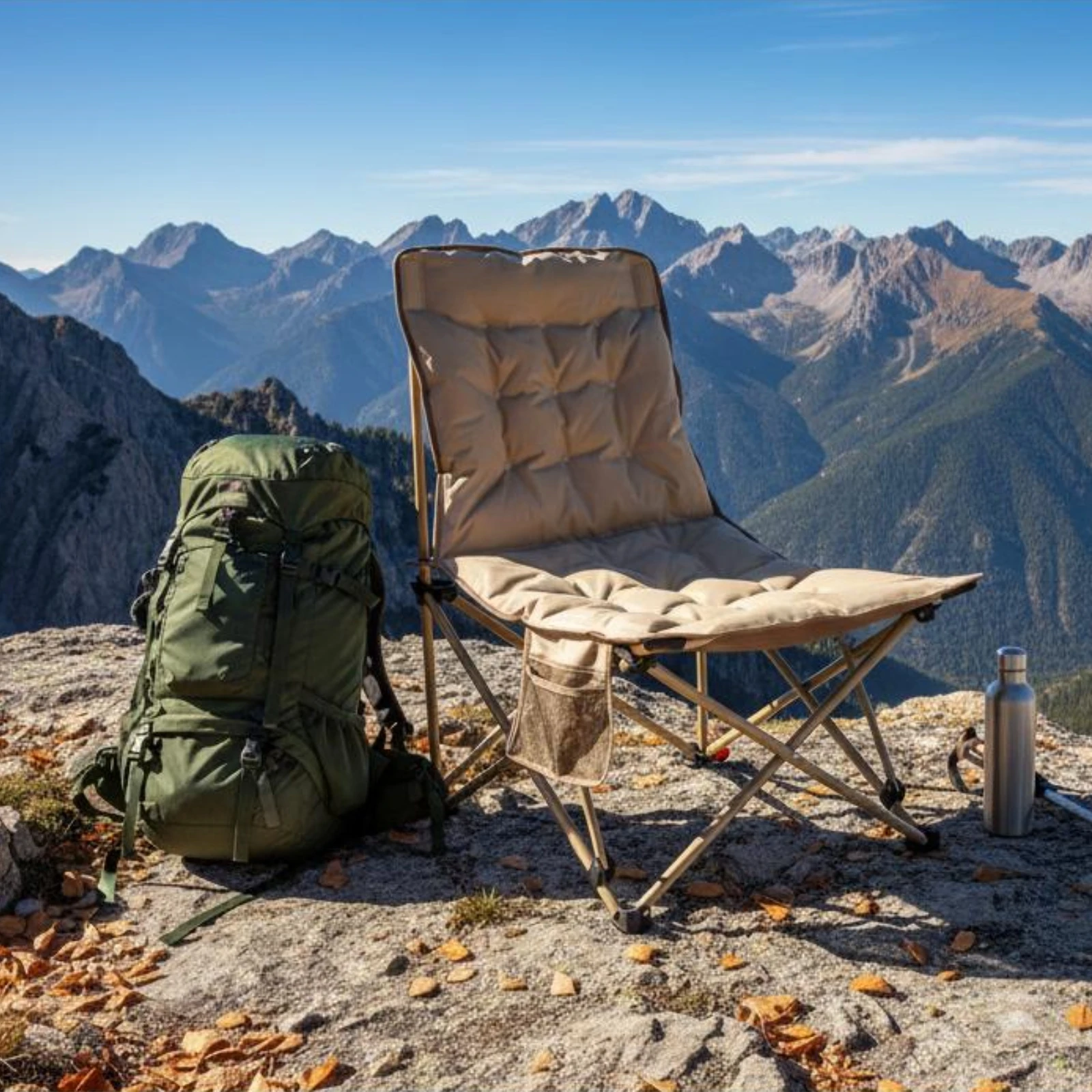 Outdoor Camping Lounge Chairs - Yastıklı Yatar Koltuk Kalınlaştırılmış Kamp Yatar