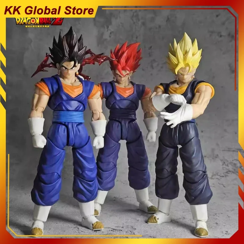 

New 15cm Dragon Ball Anime Figure Vegetto Peripheral Model Joints Can Move Collect Statue Desktop Ornaments Birthday Gifts Toys