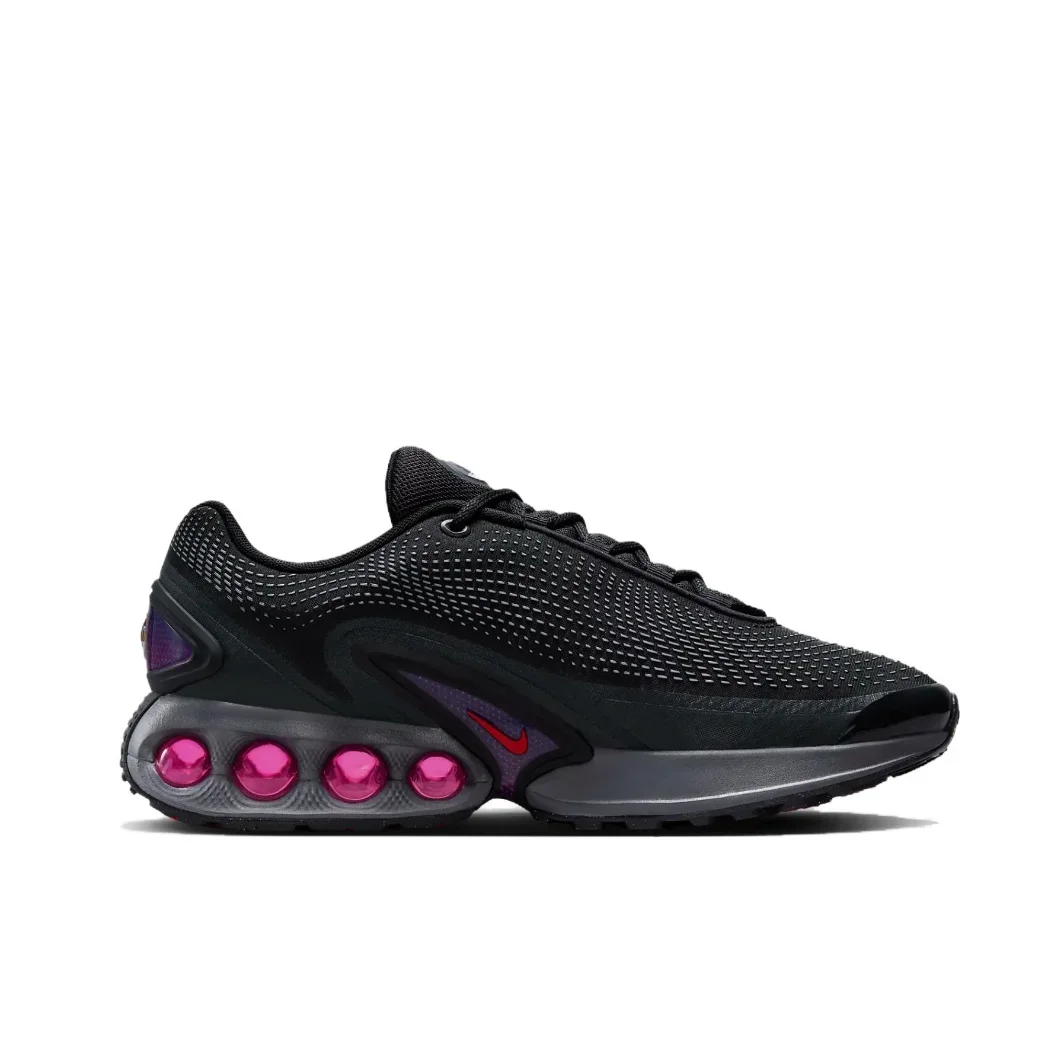 Nike Original Air Max Dn Low Men's and Women's Trendy Fashion Casual Shoes Cushioned Comfort Sneakers Black Purple