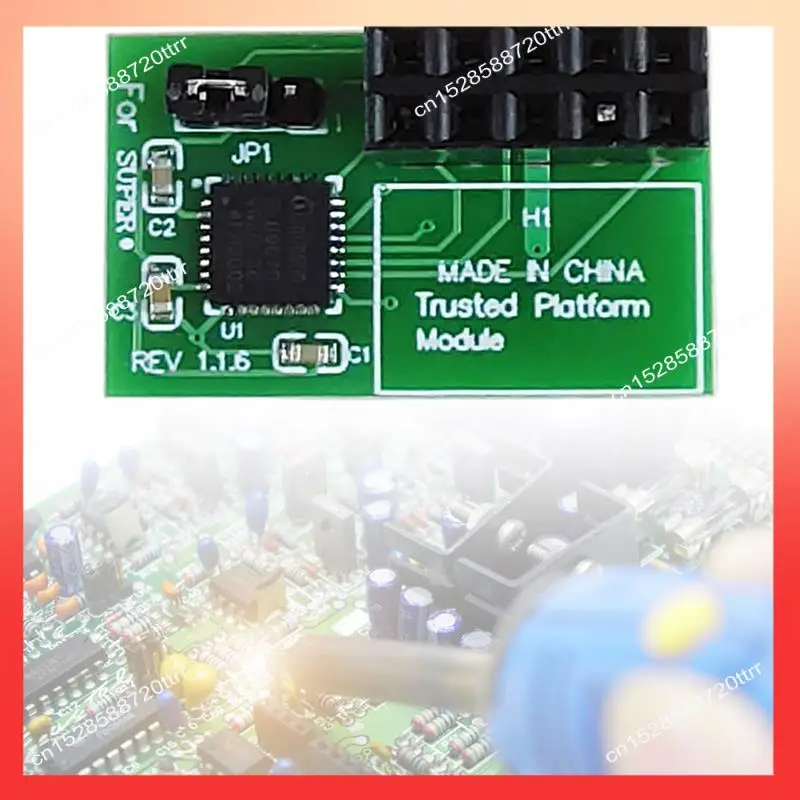 

ABNR SPI TPM 2.0 Module Trusted Platform TPM 2.0 Horizontal Trusted Platform Module For Supermicro-AOM-TPM-9670H(A)