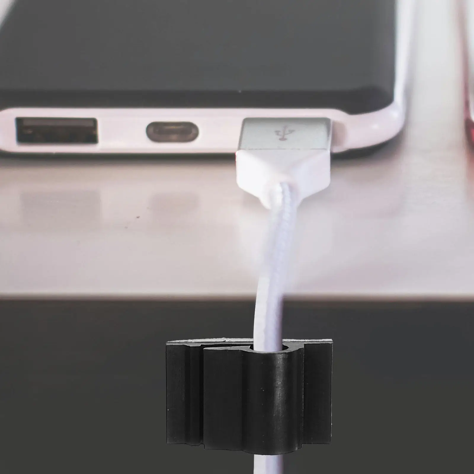 50Pcs Cable Clips Self Adhesive Strong Hold Cable Organizer for Desk Office Car Wire Cord Management Easily Removable