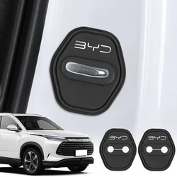 2/4pcs Silicone Car Door Lock Buckle Protector Cover For BYD all Model S6 S7 S8 F3 F6 F0 M6 G3 G5 G7 E6 L3 Auto Accessories