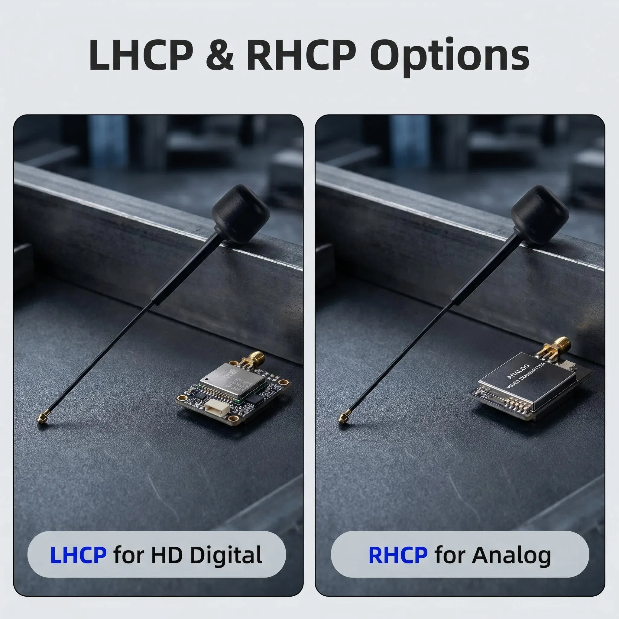 5.8G FPV Antenna, ipex connector LHCP/RHCP, MMCX-JW Connector, DIY Parts for FPV Freestyle Analog & Digital Drones
