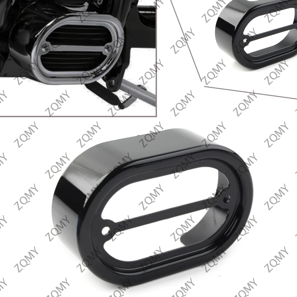 Motorbike Drag Black Regulator Cover For Harley Softail FXST FLST FXSTD 2005-2006 & Heritage Fat Boy 2001-2006 Aluminum