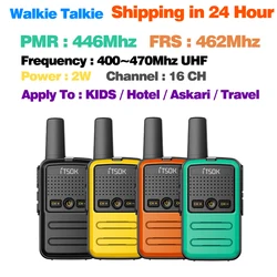 2pcs ITSOK mini walkie talkie tolik wolki talkbod toys gifs for kids long range uhf FRS 462 MHz PMR 446MHz receiver