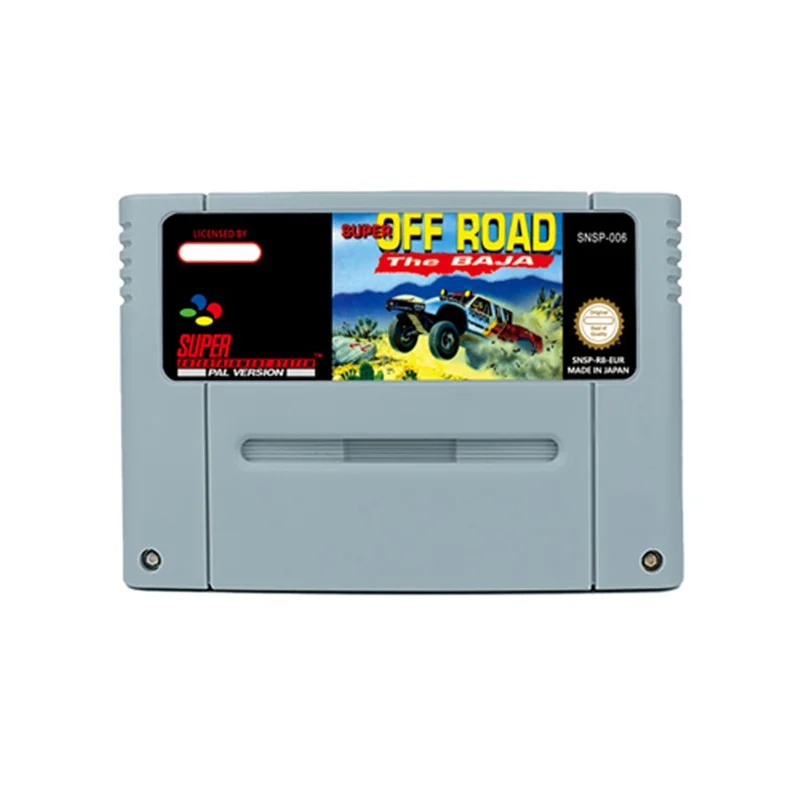 Juego de acción súper todoterreno para niños, carrito, regalo, SNES, 16 BitRetro