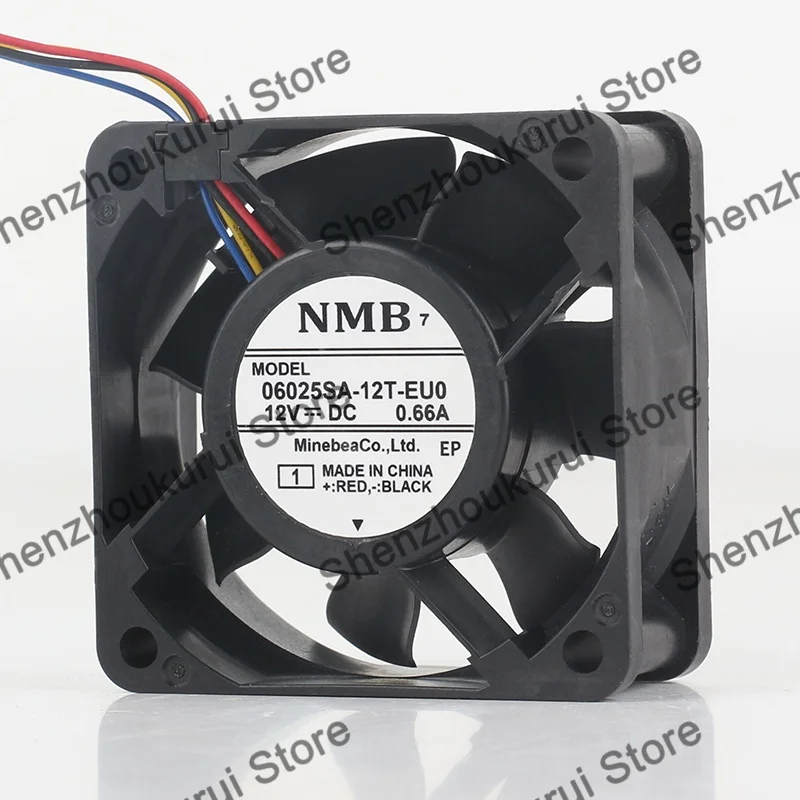

60X60X25MM New original NMB DC 12V 0.66A AC EC 6025 06025SA-12T-EU0 6CM high air capacity chassis 4-wire cooling fan