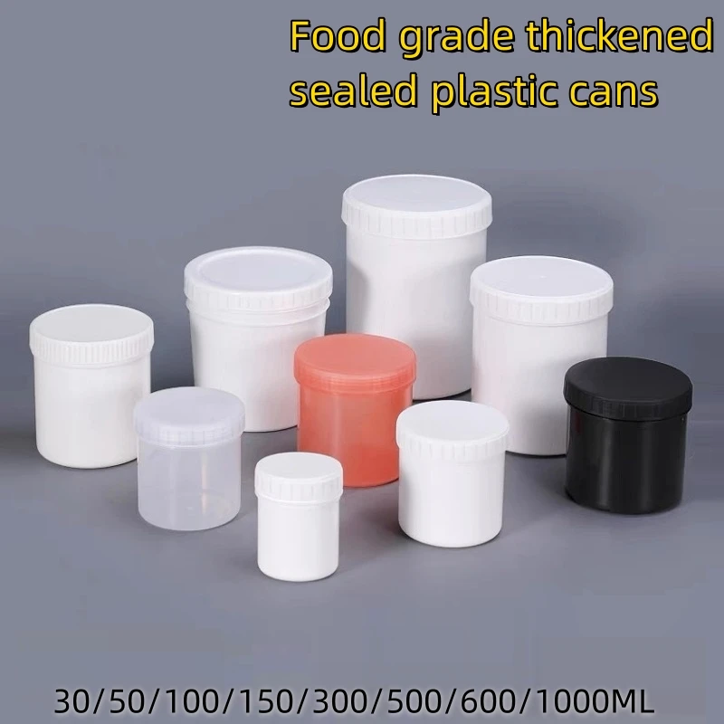 30/50/100/150/300/500/600/750/1000ML Food Grade Plastic Sealed Tank Snack Yogurt Storage Sealed Tank Split Tank Sealed Container