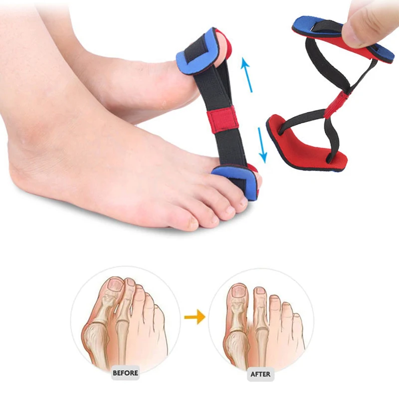 Pexmen Big Toe Strap Bunion Straightener Stretchy Belt Toe Stretcher Alignment Hallux Valgus Corrector Relieve Foot Pain