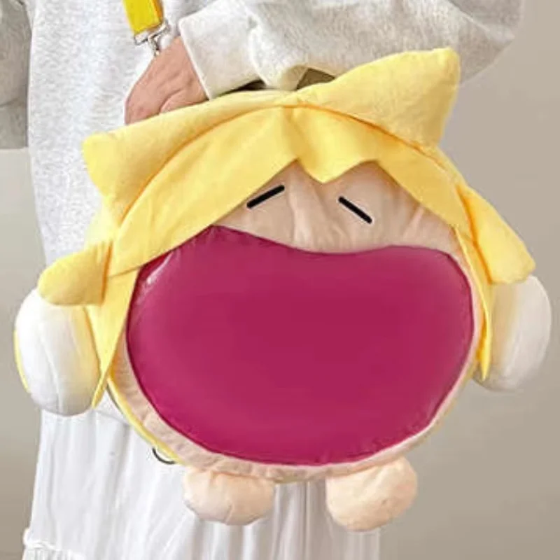 Super Cute Hatsune Miku Kagamine Rin Kagamine Len Plush Shoulder Bag Painful Packet Kawaii Cosplay Backpack Girls Children Gift