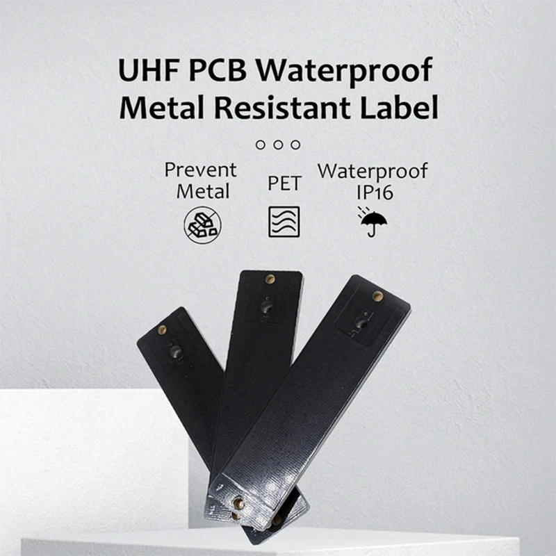 

Waterproof Long Range Anti-Metal UHF Pet Label RFID 860~960MHz 915MHz Tag Sticker for Vehicle Park Management Reader