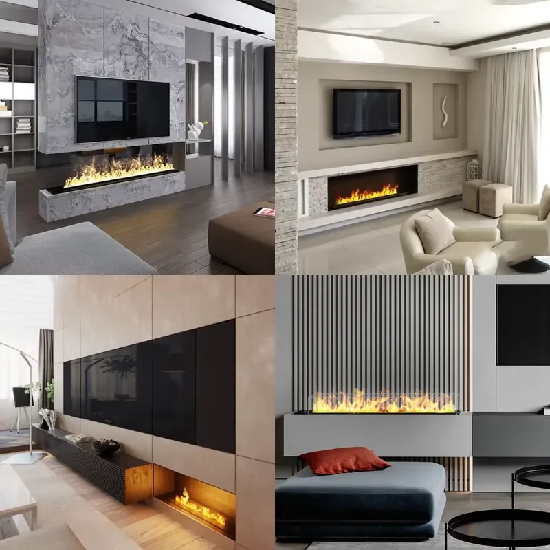 for 36 Inch Ethanol Fireplace with Remote Control Modern Indoor Type Suitable for Hotel Use High Quality