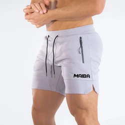 Nuovi pantaloncini da corsa estivi Pantaloncini da spiaggia traspiranti ad asciugatura rapida Pantaloncini fitness con doppia cerniera Pantaloncini da allenamento fitness da uomo