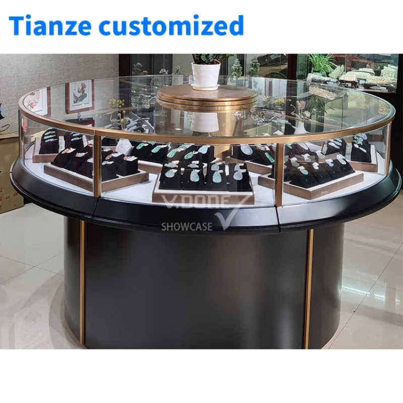 

[Customized]drawers jewelry ring necklace bracelet display cabinet glass display stand cabinet living roomsex