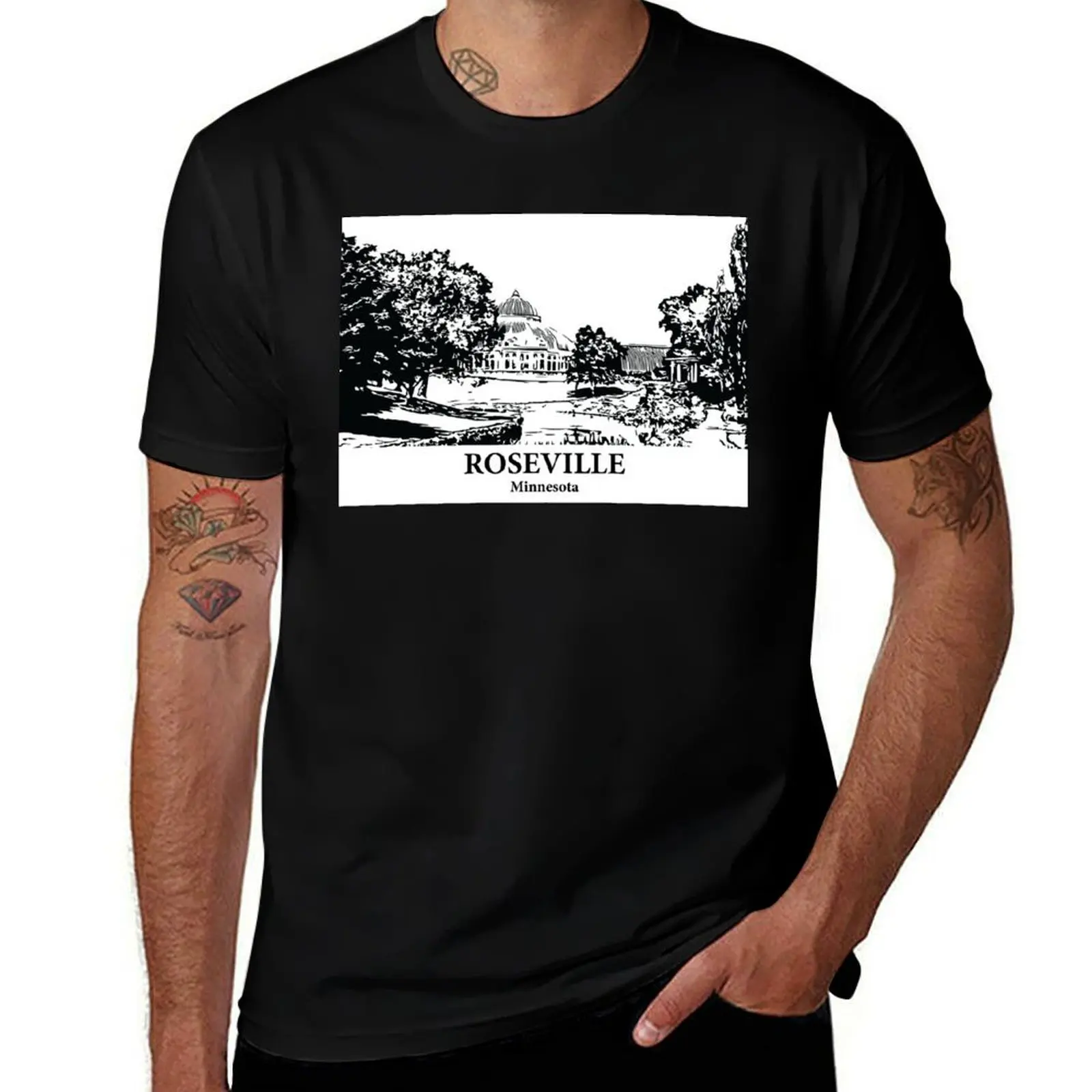 

Roseville - Minnesota T-Shirt gifts for boyfriend shirts graphic summer 2025 Aesthetic clothing mens white t shirts