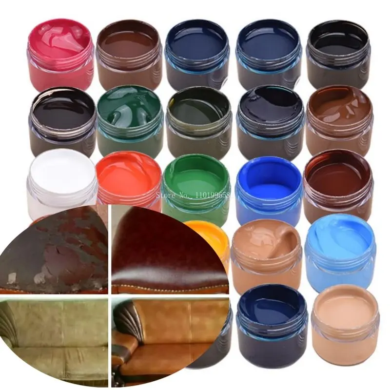 Leather Dyeing Agent Leather Repair Coloring Refurbished Change Color Leather Shoe Bag Sofa Maintenance Repair Dyeing Cream