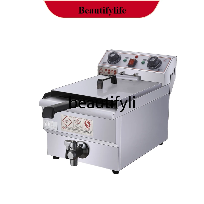 

E132 Timed single cylinder electric fryer French fries skewer