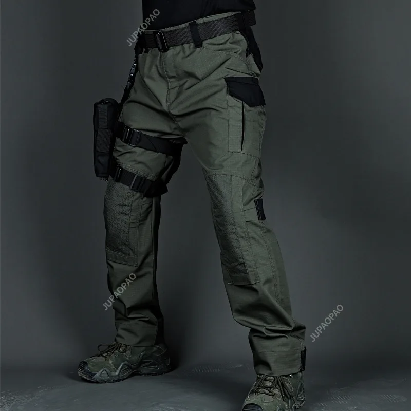 Breathable Summer Casual Lightweight Army Military Long Trousers Male Waterproof Quick Dry Cargo Camping Overalls Tactical Pants