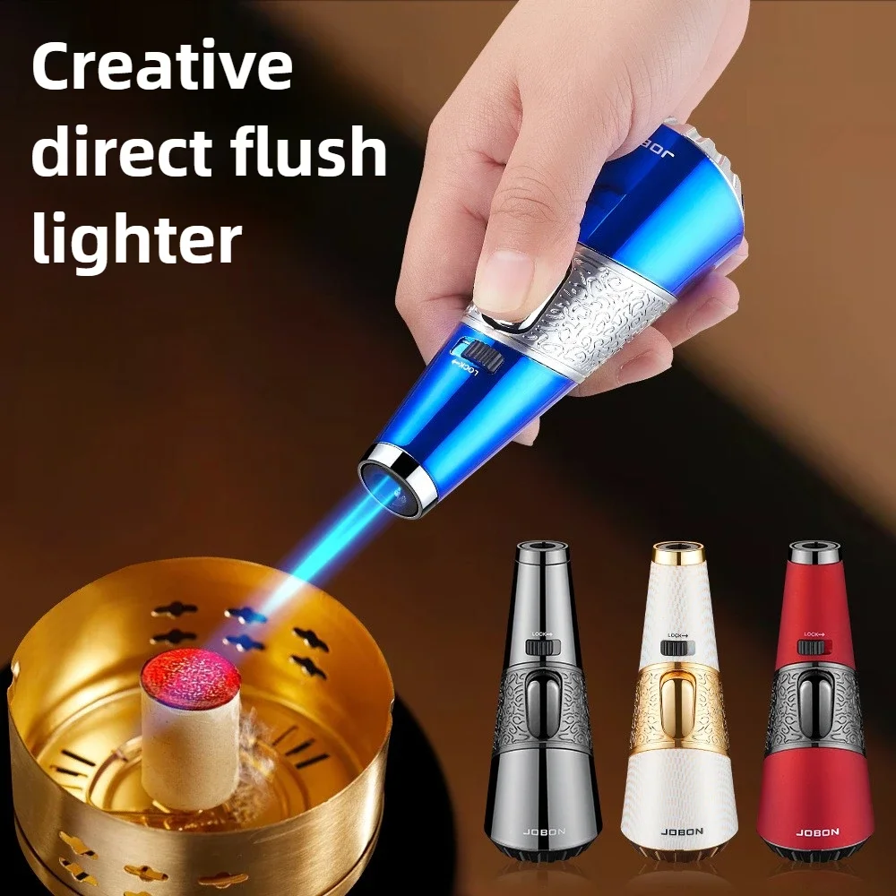 

2025 new JOBON new retro lighters luxury windproof high temperature direct-blowing inflatable lighters household cigar lighters