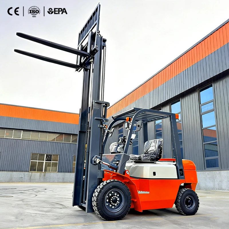 Free Shipping Forklift diesel 2.5 Ton Hydraulic Forklift with Lift up 3-6m diesel Engine for Warehouse Material Handling